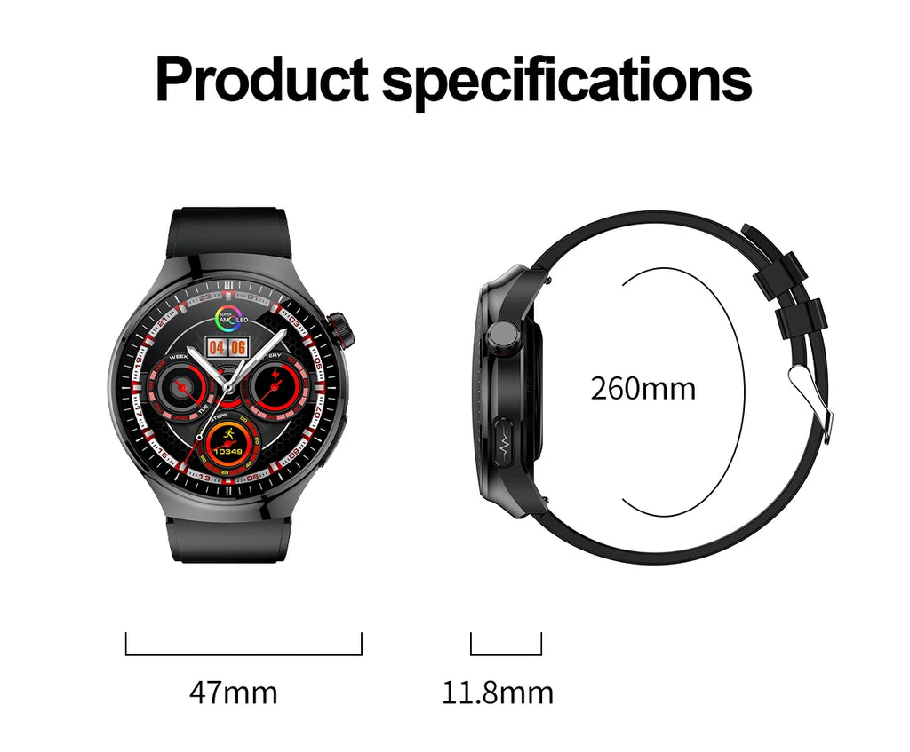 2025 High precision ECG Uric Acid Blood Fat Smart Watch Men Body Fat Blood pressure Heart rate Pulse Health  Watches