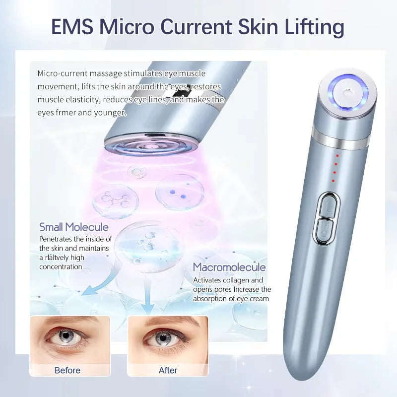 EMS Eye Massager Anti-aging Beauty Instrument Eye Care Massage Tool Wrinkle Removal Face Lifting Beauty Device Home Use