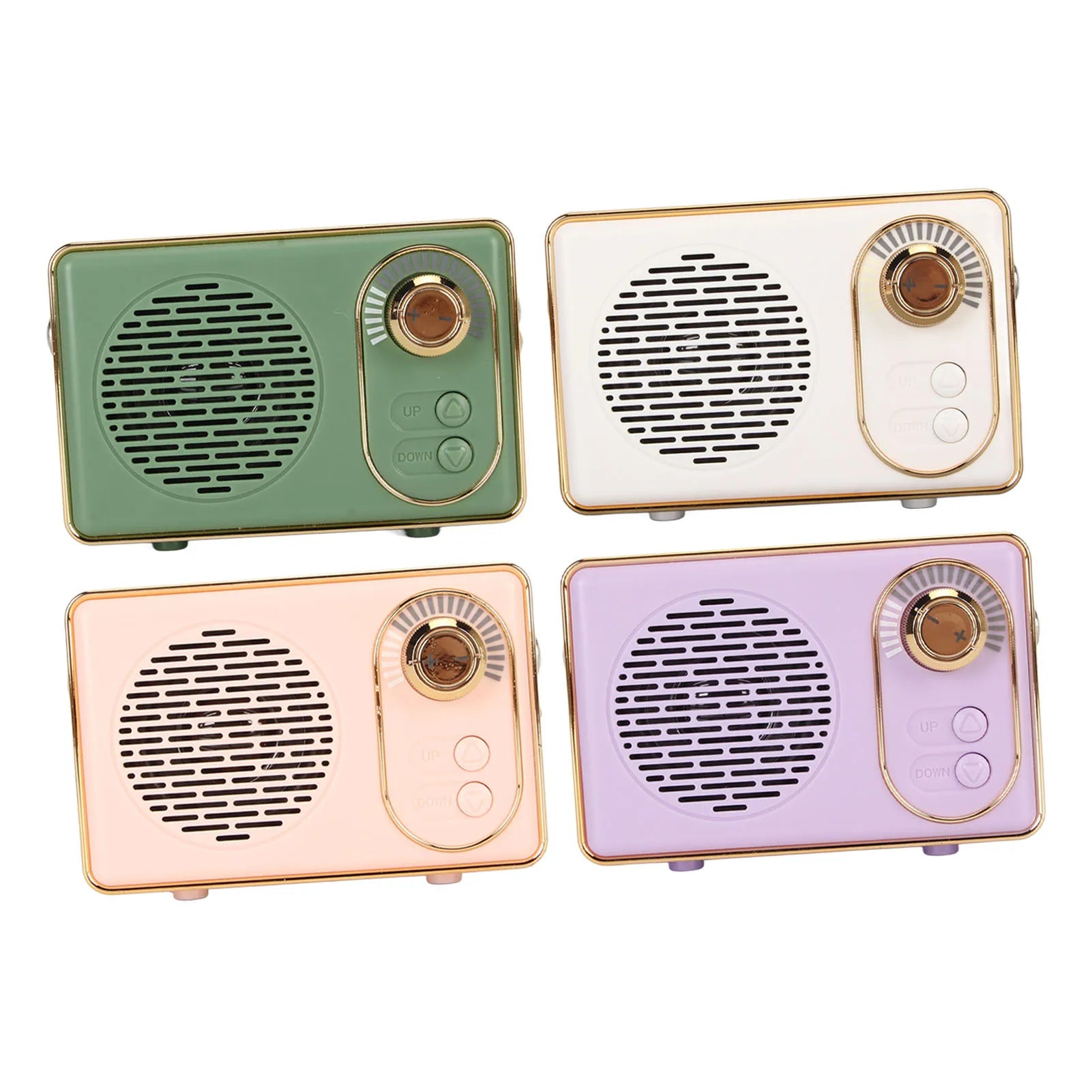 Retro Bluetooth 5.0 Speaker Classic Mini Bluetooth Speaker Supports TF/AUX/USB Ports Rechargeable MP3 Player Camping Party Gift