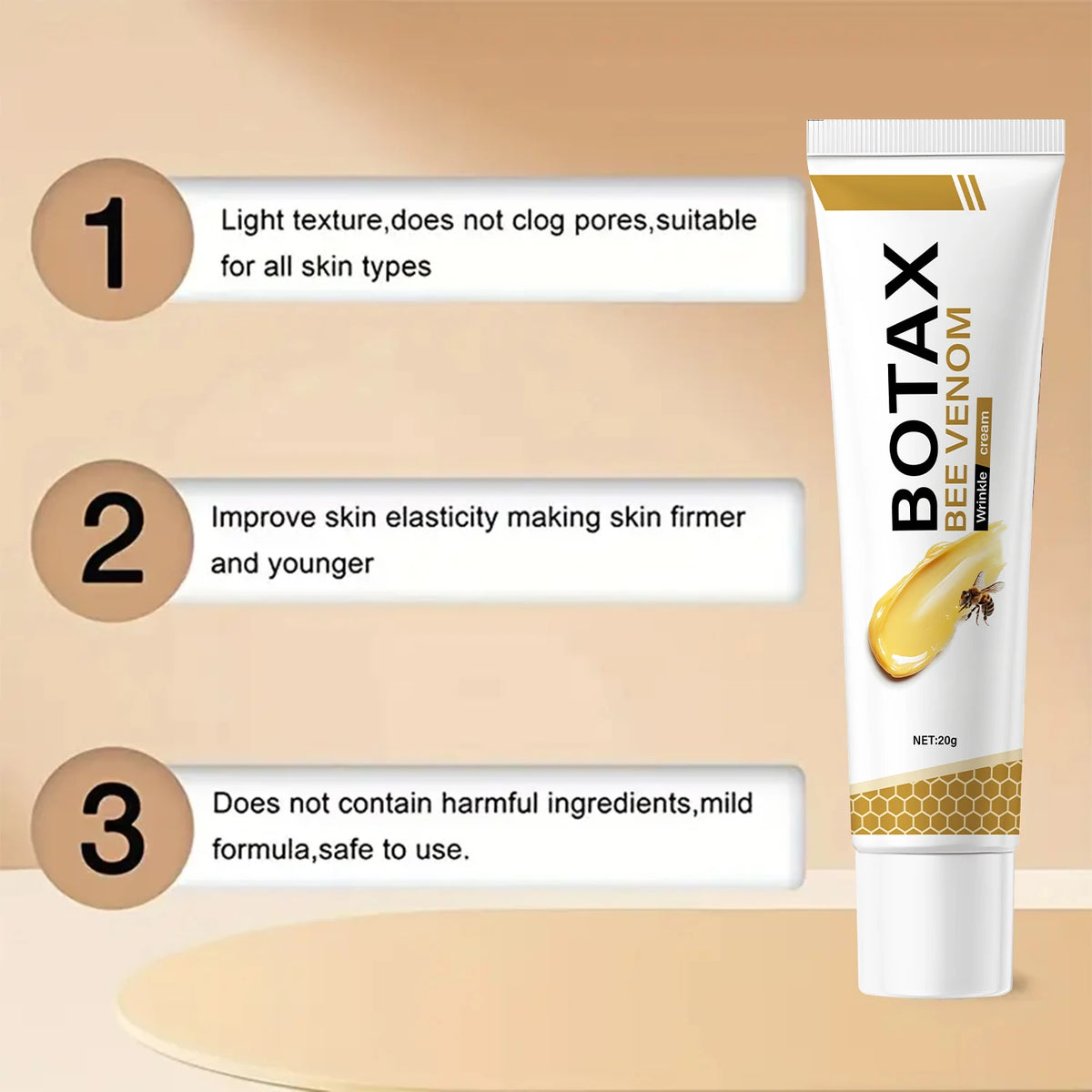 Bee Venom Eye Cream – Lightweight Firming Moisturizer