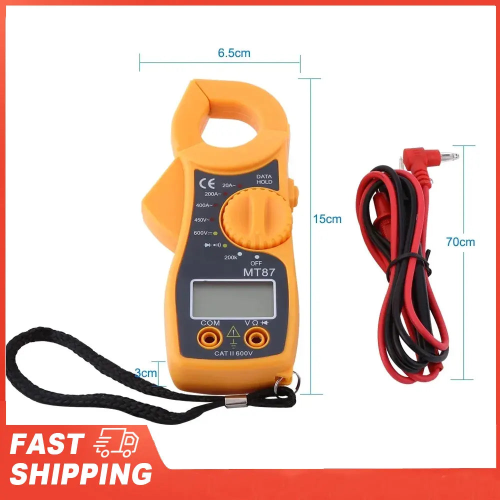 Digital Clamp Meter Multimeter Ammeter Digital Clamp Multimeter AC DC Voltmeter Ammeter Ohmmeter Volt Tester LCD Meter Voltmeter