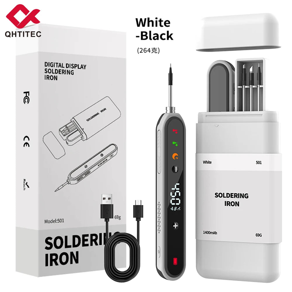 JCD USB Soldering Iron Portable 5V 15W built-in battery with Three-Level Temperature Control Wireless Mini Soldering Tools