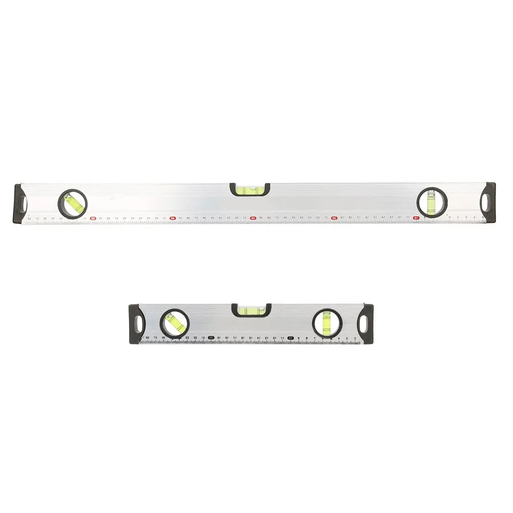 Bubble Level Ruler 30/60cm Aluminum Alloy Spirit Level Ruler Gauge Measure Tool Magnetic Bubble Level Ruler Spirit Level Meter