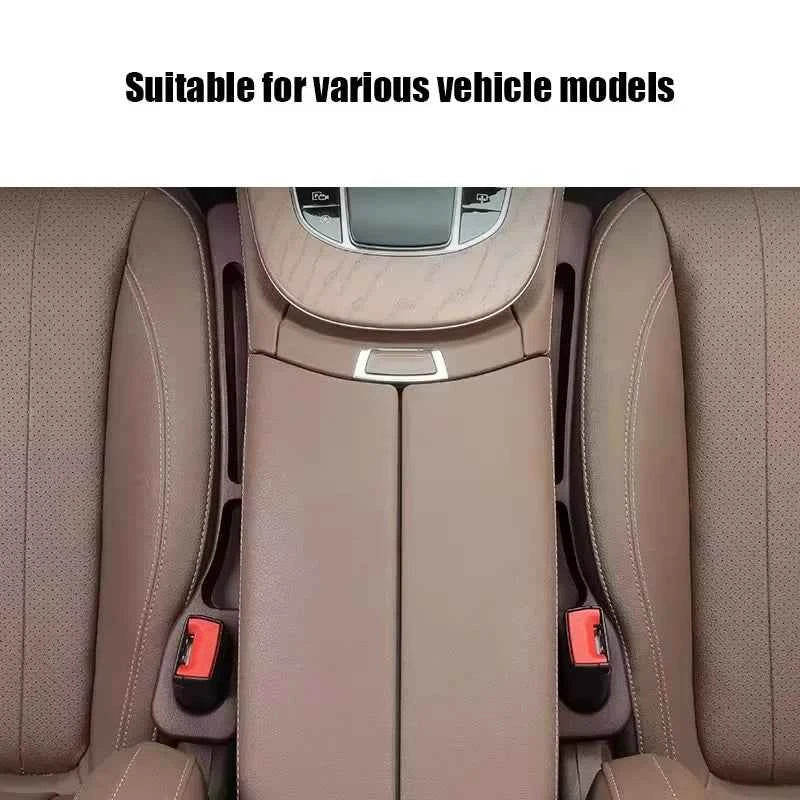 2pcs Car Seat Gap Filler Organizer Waterproof Car Seat Gap Plug Strip with 2 Grooves Seat Gap Storage Auto Interior Accessories
