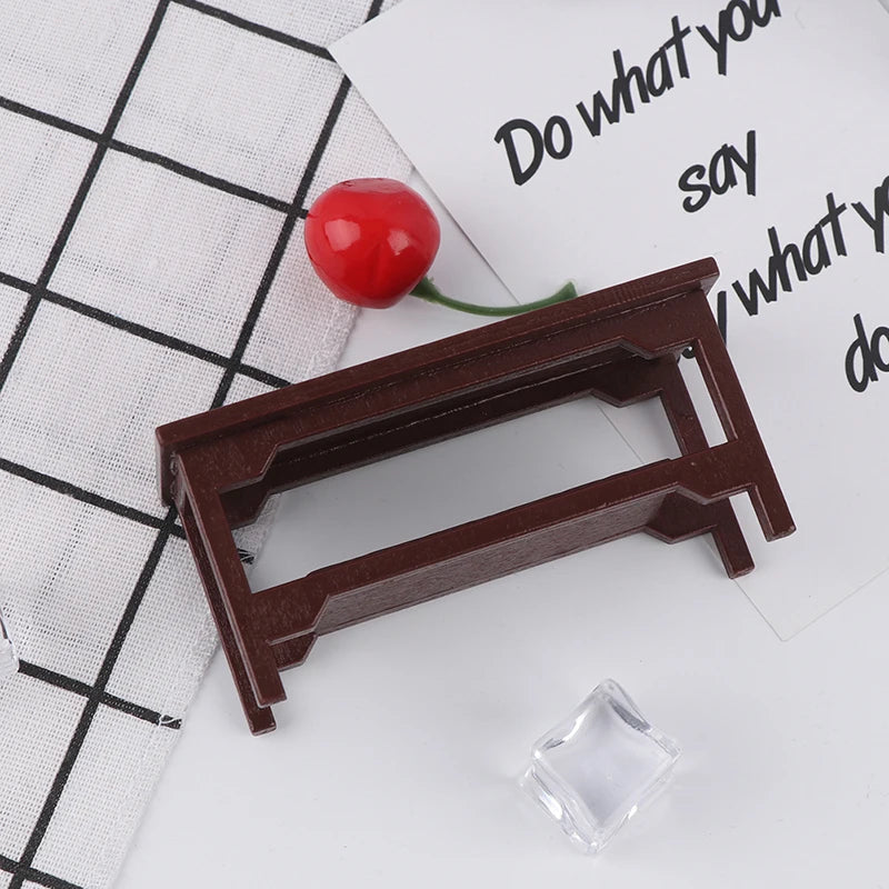 1/12 Dollhouse Miniature Retro Wooden Coffee Table Furniture Toys Accessories