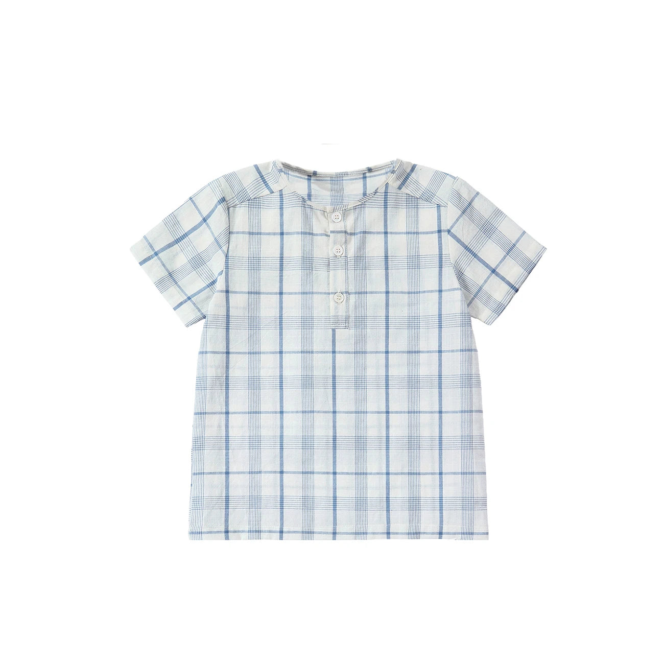 AP Barcelona Blue Collection Girls Dress Embroidery Brothers Sisters Family Matching Clothing Boys Plaid Set Knit Top