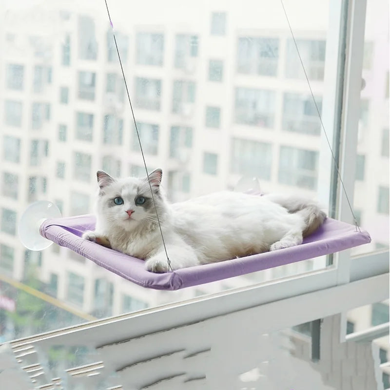 New Pet Cat Hammock Hanging Cat Bed Bearing 20 kg Comfortable Sunny Window Seat Kitten Rock Climbing Frame Pet Supplies
