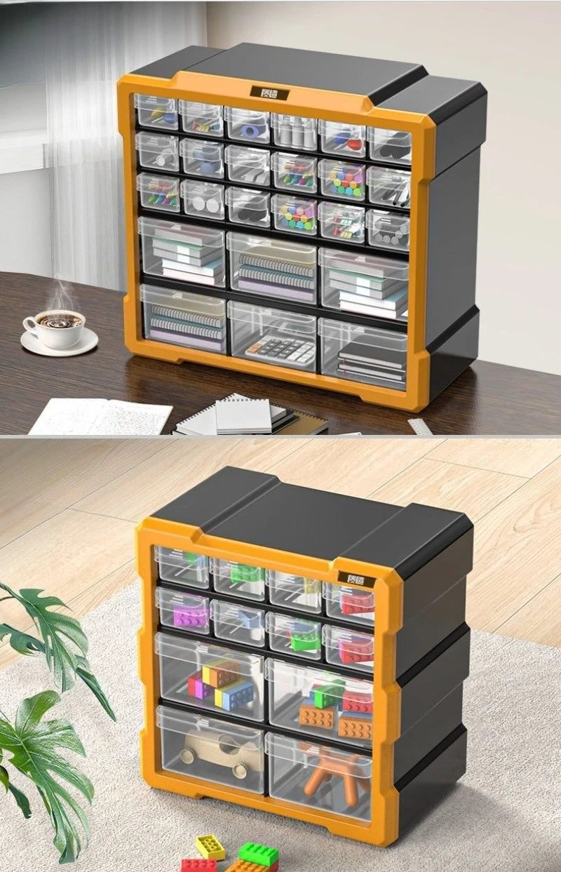Hardware Toolbox Hanging Design Tool Parts Box Drawer-type Classification Storage Box Sturdy and Durable Tools Packaging