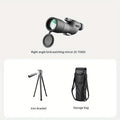 Transparent monocular telescope, variable frequency monocular telescope, suitable for outdoor camping hunting bird watching