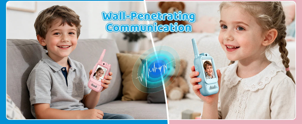 Kids Walkie Talkies Packs Long Range Two Way Radio with Clear Sound for Boys Girls Age 3-12 Outdoor Camping Hiking Adventure Toy
