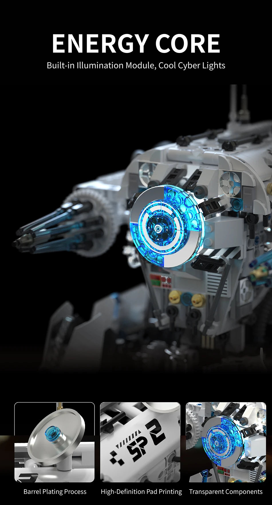 Technical Programming Hexapod Robot Science Fiction War Machine Building Blocks City Remote Control Robots Bricks Toys Boys Gift