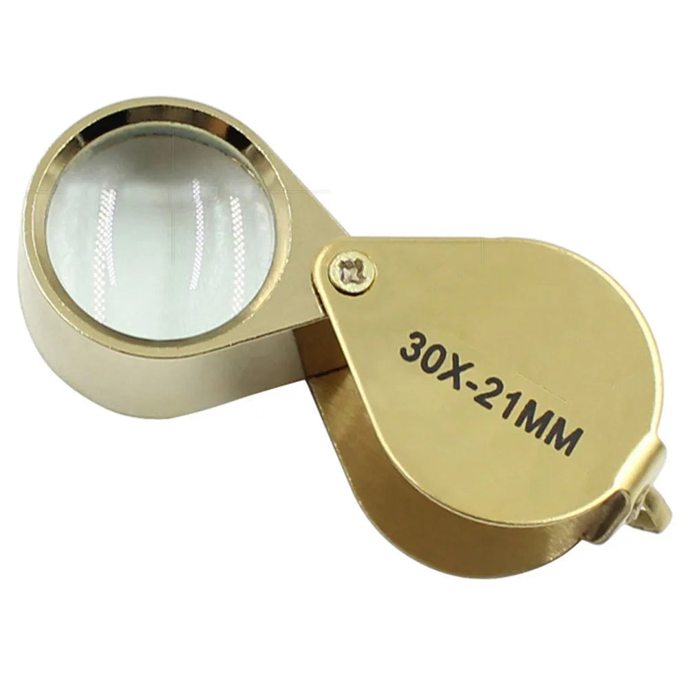 Pocket Jewelry Loupe Jewelers Diamond Eye Magnifying Glass Magnifier Metal Tools For Coins Gems Stamps Watches