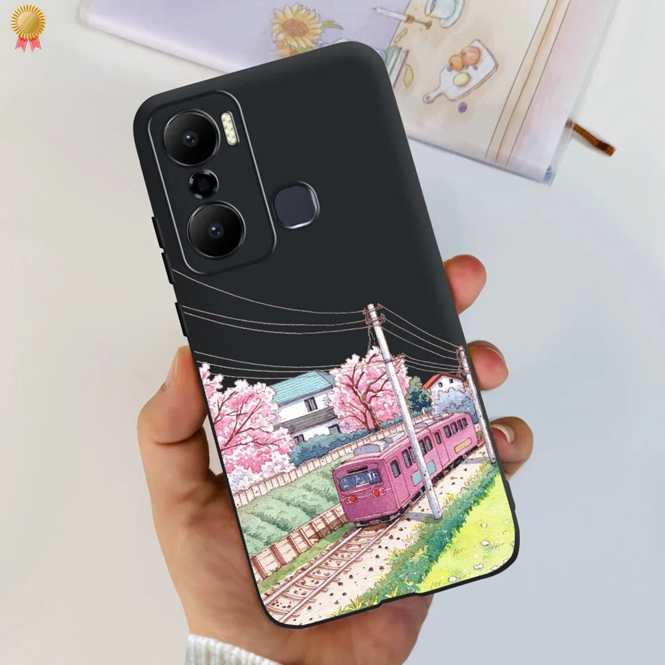 For Infinix Hot 20 Play 20i 4G Case Cute Astronaut Clear TPU Silicone Bumper Cover For Infinix Hot 20 Play 20i Phone Case Funda