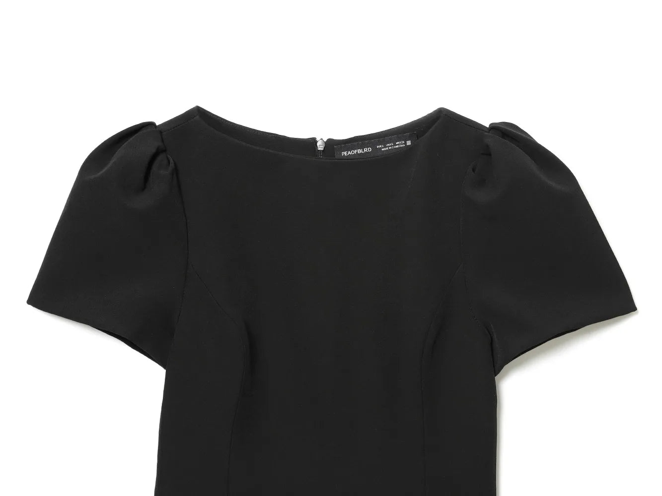 KONDALA Sexy Chic Black Party Dress Short Sleeve Pad Shoulder Mini Dress Fashion 2026 Spring Evening Club Elegant Women Dress