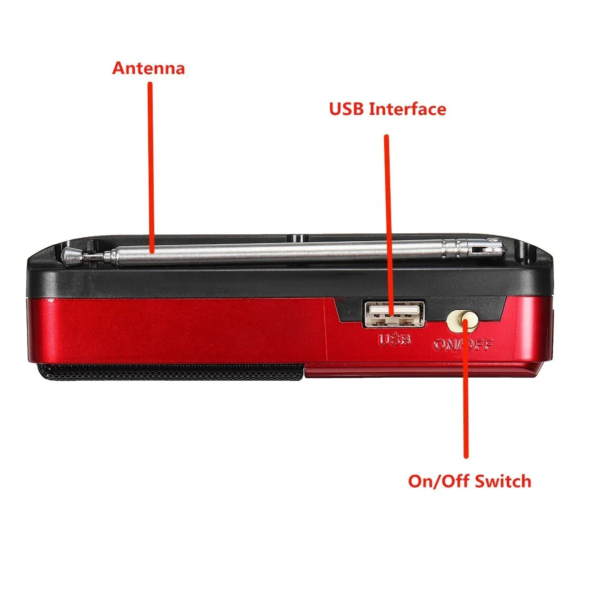 Portable FM Radio Speaker – Rechargeable MP3 Player
