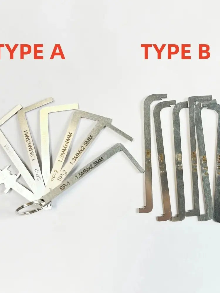 Locksmith Push Rod Tension Wrench Tools for Lock,Comb Lock Tools Portable Pocket Tools