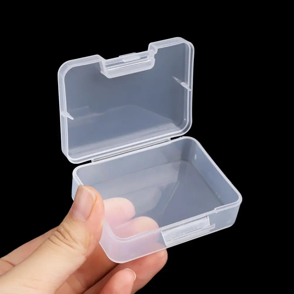 Plastic Box Transparent Jewelry Organizer Sample Box Small Tool Storage Box Nail Enhancement Tool Box Mobile Phone Repair Case