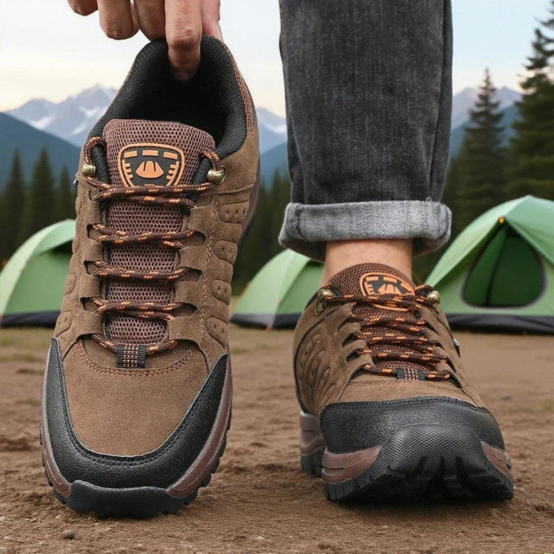 Men's Anti Slip Hiking Shoe Retro Wedge-shaped Platform Outdoor Sneakers Comfortable Breathable Camping Hiking Shoes for Women