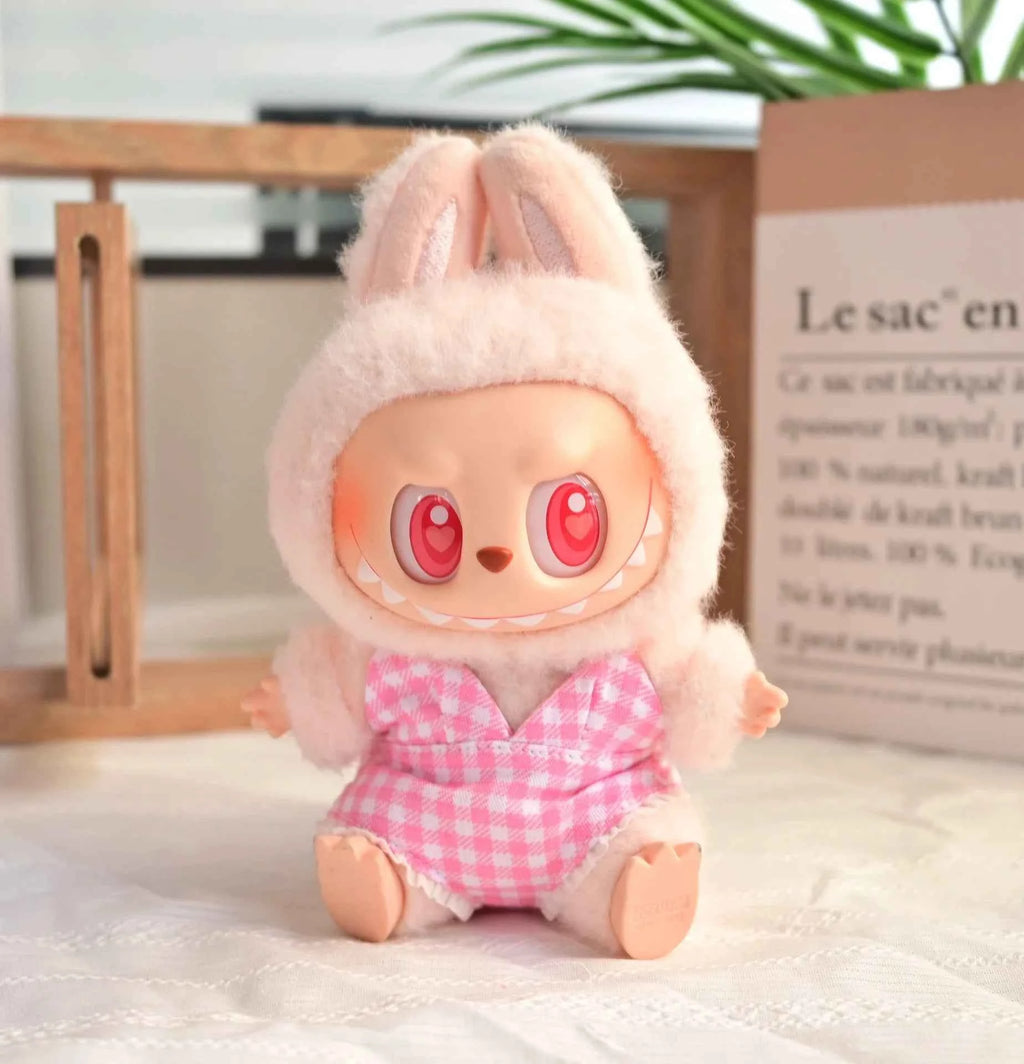 Swimsuit Beach Diving Surfboard for 15/17cm Labubu Glasses Swimming Circle for Labubu V1/V2/V3 Doll Clothes Outfit Accessories
