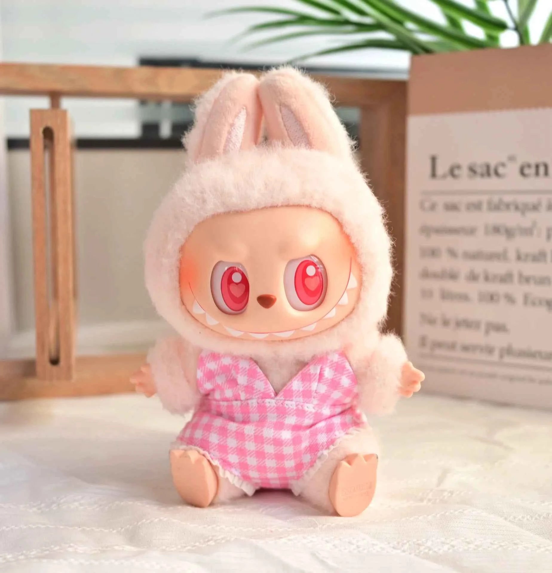 Swimsuit Beach Diving Surfboard for 15/17cm Labubu Glasses Swimming Circle for Labubu V1/V2/V3 Doll Clothes Outfit Accessories
