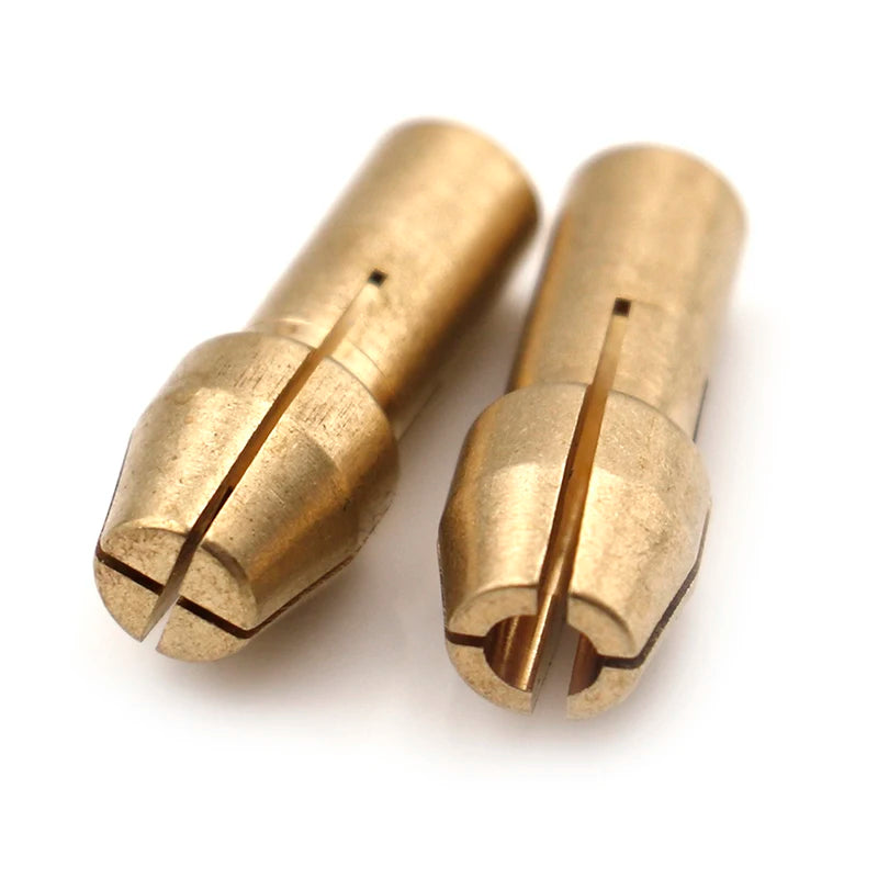 10Pcs 0.5mm-3.2mm Mini Drill Chucks Adapter Dremel Mini Drill Chucks Chuck Adapter Micro Collet Brass For Power Rotary Tool