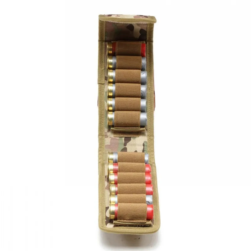 Hunting 16 Rounds Shotgun Storage Bag Molle Magazine Pouch Outdoor Shotgun Cartridges Bullet Mag Holder Accessory Bag