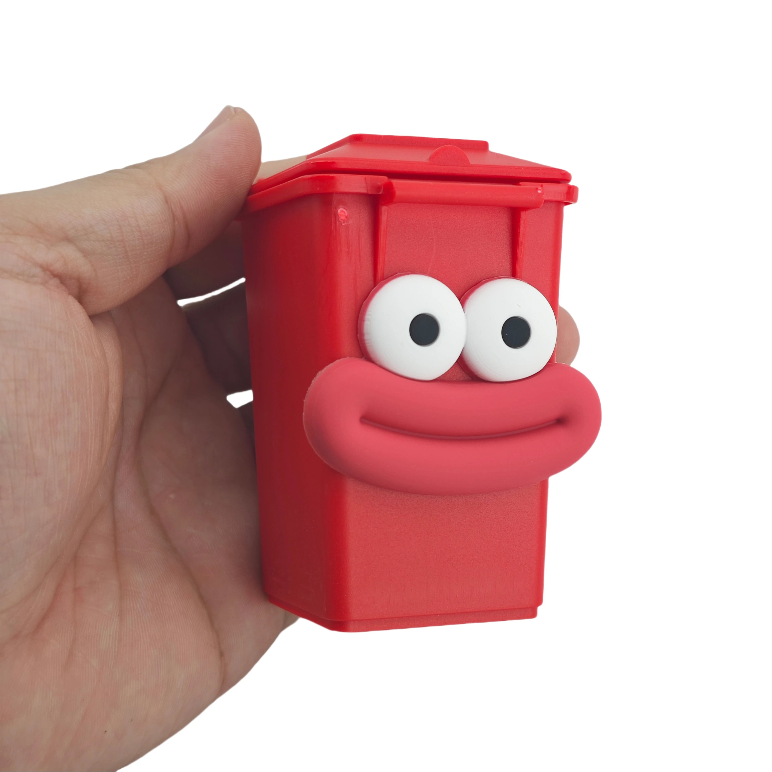 Kids Trash Can Children's Waste Disposal Bin Easy-Lift Lid Small Trash Can Toys - Fun Cartoon Design