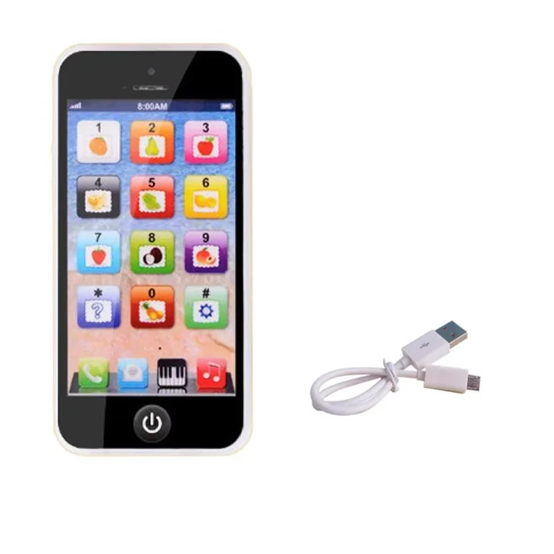 Kids Early Educational Mobile Phone Toy Children English Learning Music Cellphone with Light and Sound for Baby Infant Gift
