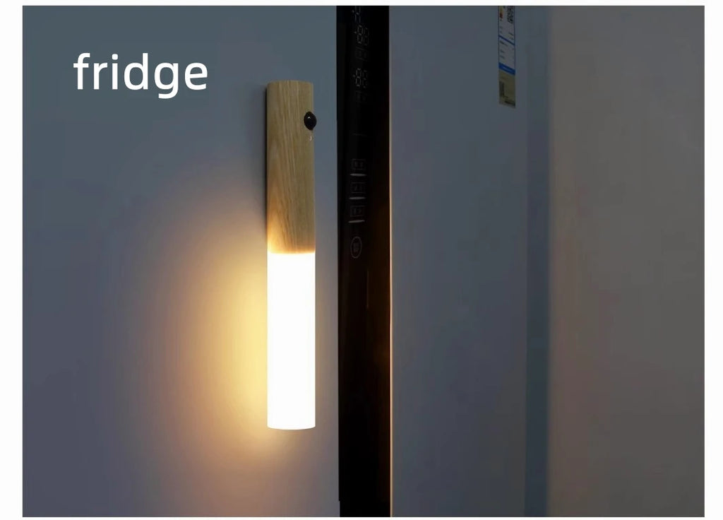 Motion Sensor Smart LED Night Light Rechargeable Magnetic Wall Light Portable Lamp for Cabinet Hallway Bedroom Bath Staircase