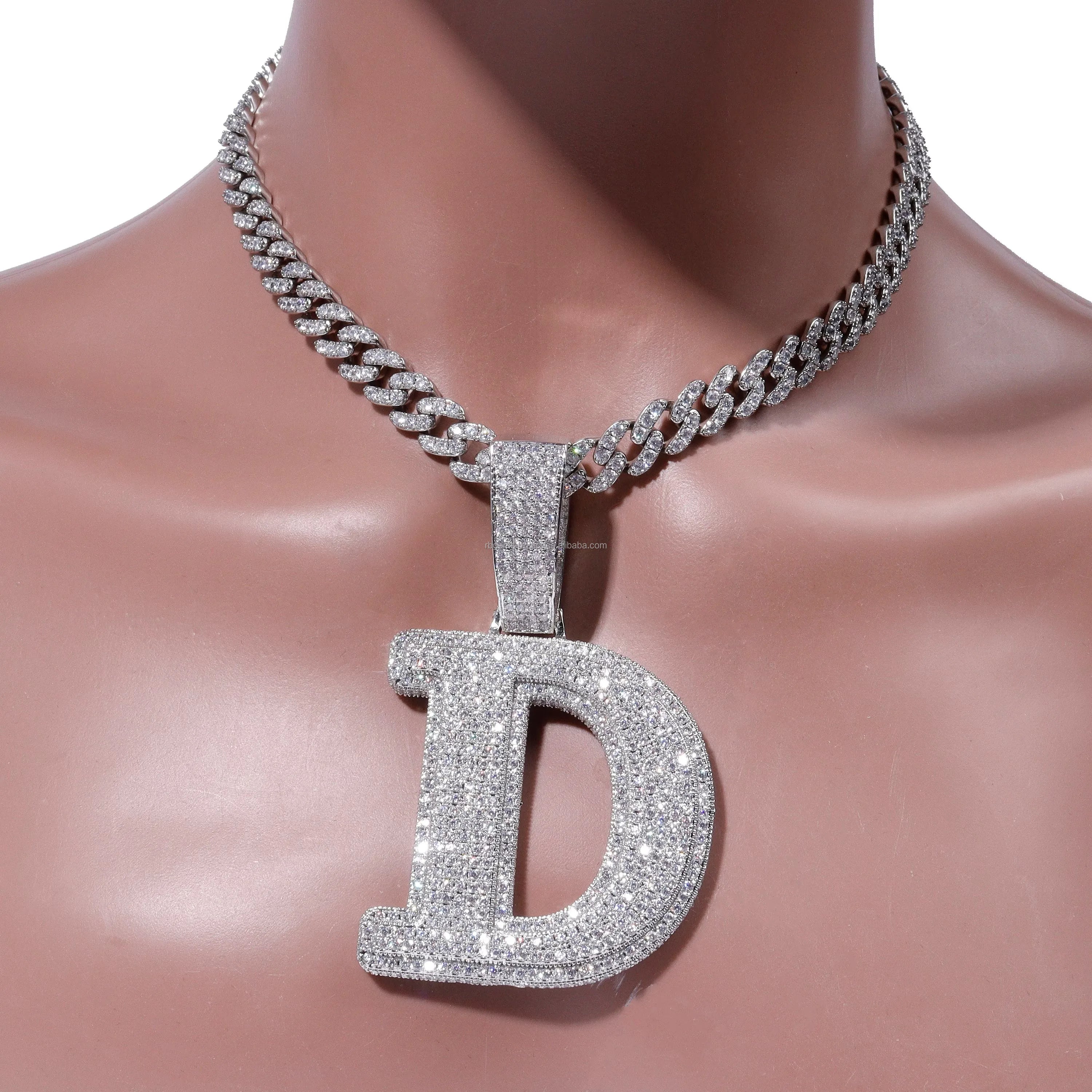 Men's Customized Rose Gold Fully Iced VVS Moissanite Hip Hop Style Rapper Charm Pendant Anniversary Gift IGI