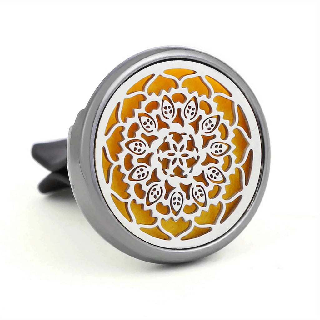 1PC Refillable Car Air Freshener Perfume Diffuser Clip with 10pcs Pads Auto Vent Interior Aromatherapy Diffuser