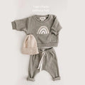 2024 Spring Fashion Baby Clothing Baby Girl Boy Clothes Set Newborn Sweatshirt + Pants Kids Suit Outfit Costume Sets Accessories