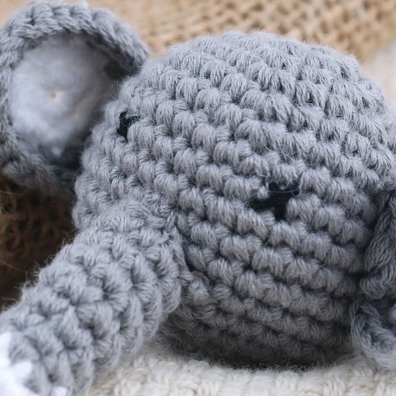 Crochet Animal Baby Pacifier Clip Accessories Handmade Knitted Bunny Teether Beads Newborn Nipple Clip Dummy Soother Holder Toy