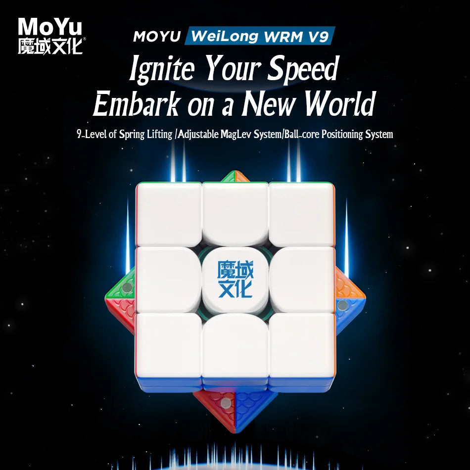 Moyu Weilong WRM V9 20-Magnet Ball Core Magic Speed Cube Fidget Toys Moyu Weilong WRMV9 Maglev Cubo Magico Puzzle Gift Toy
