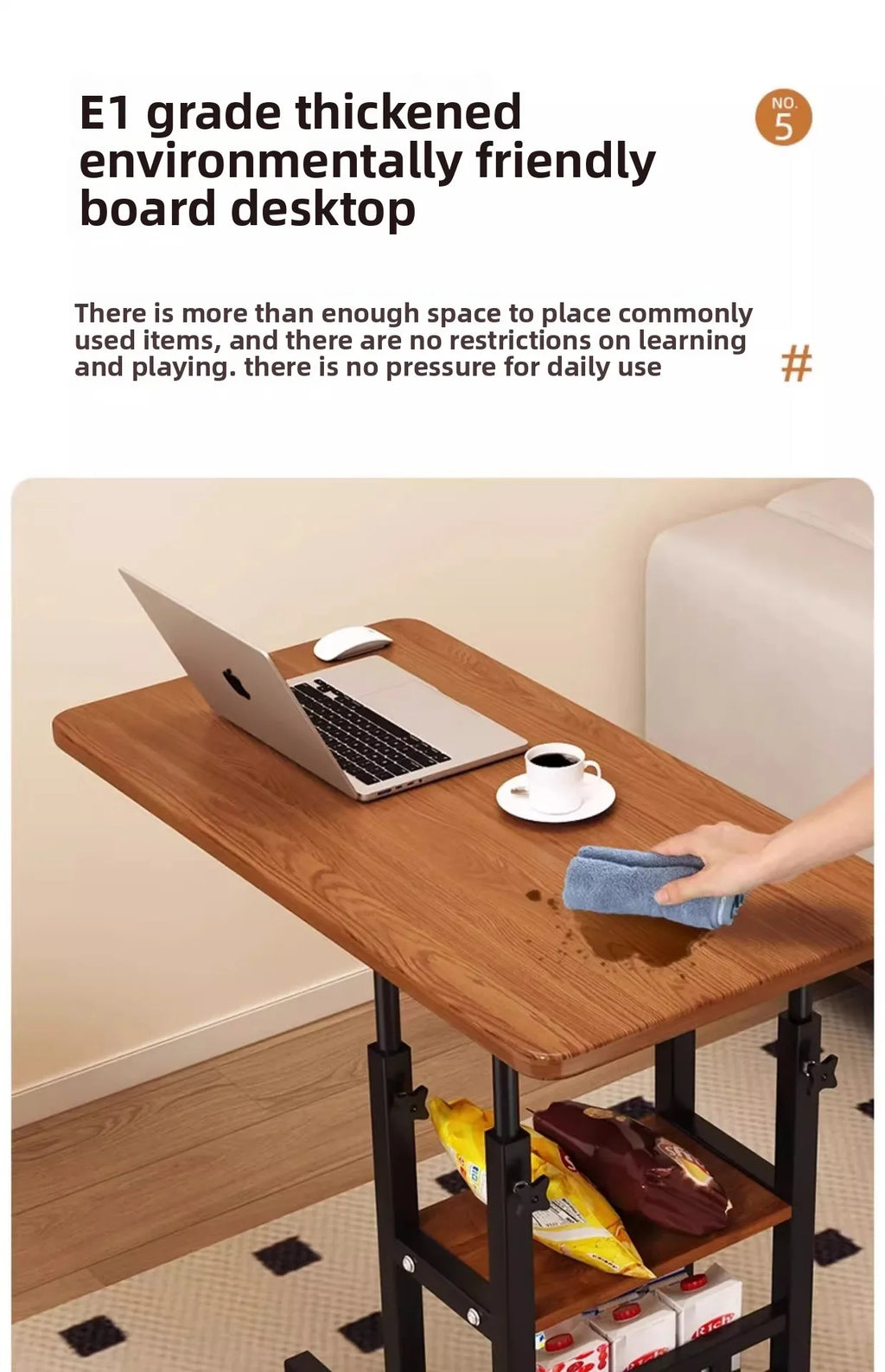 Reading Desk Computer Desk Bedside Small Table Board, Laptop Holder, Bedside Table, Reading Office Artifact Gaming Desk