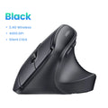 UGREEN Wireless Mouse Vertical 2.4G Ergonomic 4000DPI 6 Mute Buttons for MacBook Tablet Laptops Computer PC Mice Black Pink
