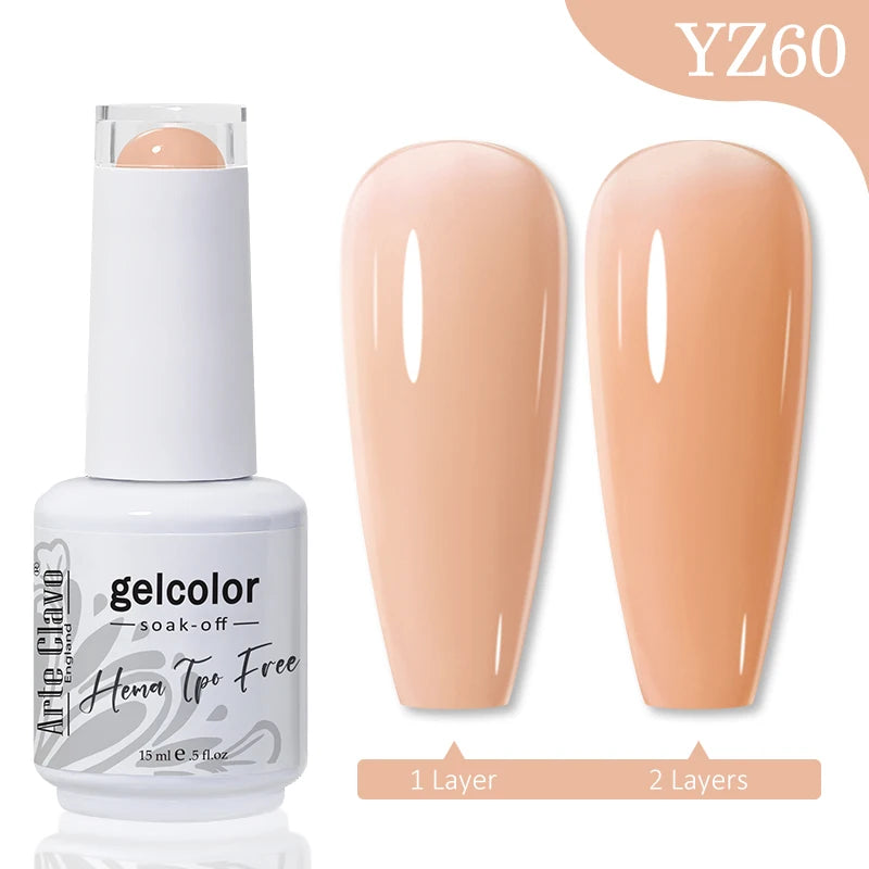 Arte Clavo TPO HEMA FREE Top Quality Discount Price 131 Colors Nail Gel Polish New Formula Nail Gel 15ml Bottle UV Gel Varnish