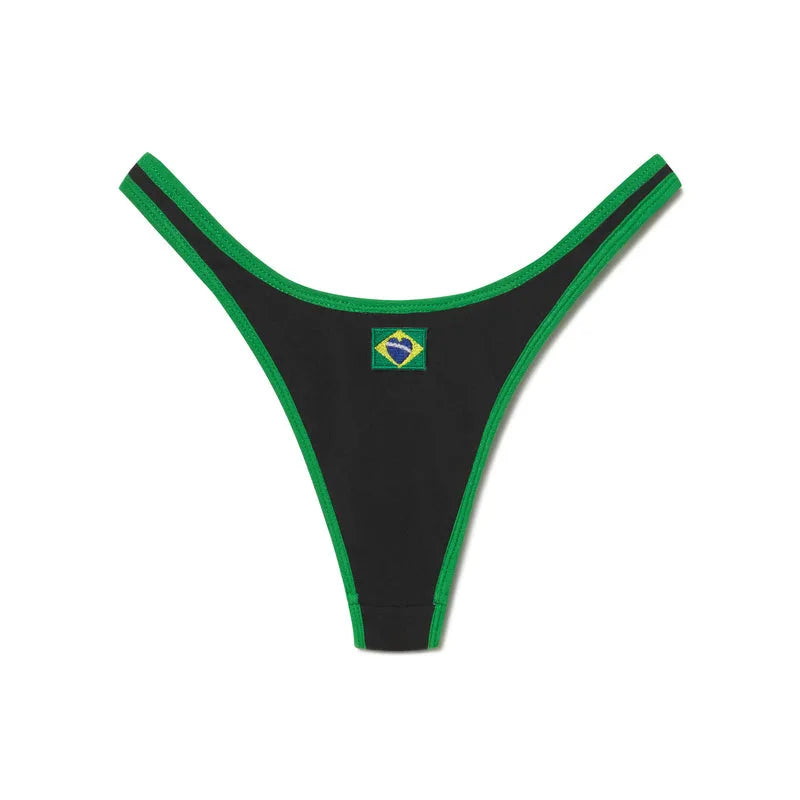 Brazilian Swimsuit Women's Sexy 2 Pieces Mini Bikini Set Triangle Halter Backless Thong Beach Bathing Suit Summer 2025 New Style