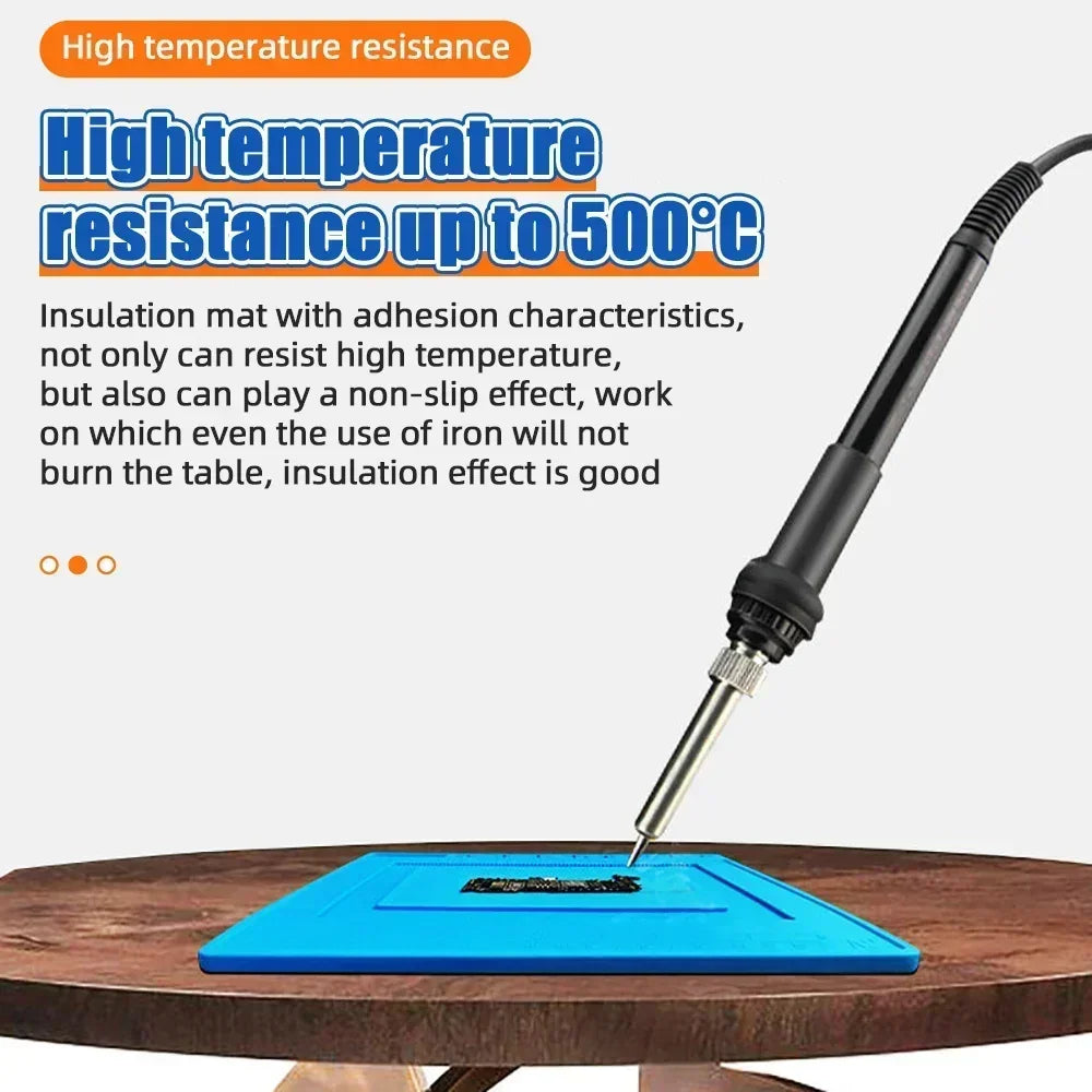 ESD Heat Insulation Soldering Mat Computer Phone Repair Tool Kit Working Silicone Repair Pad Heatresistant Maintenance Tool Kit