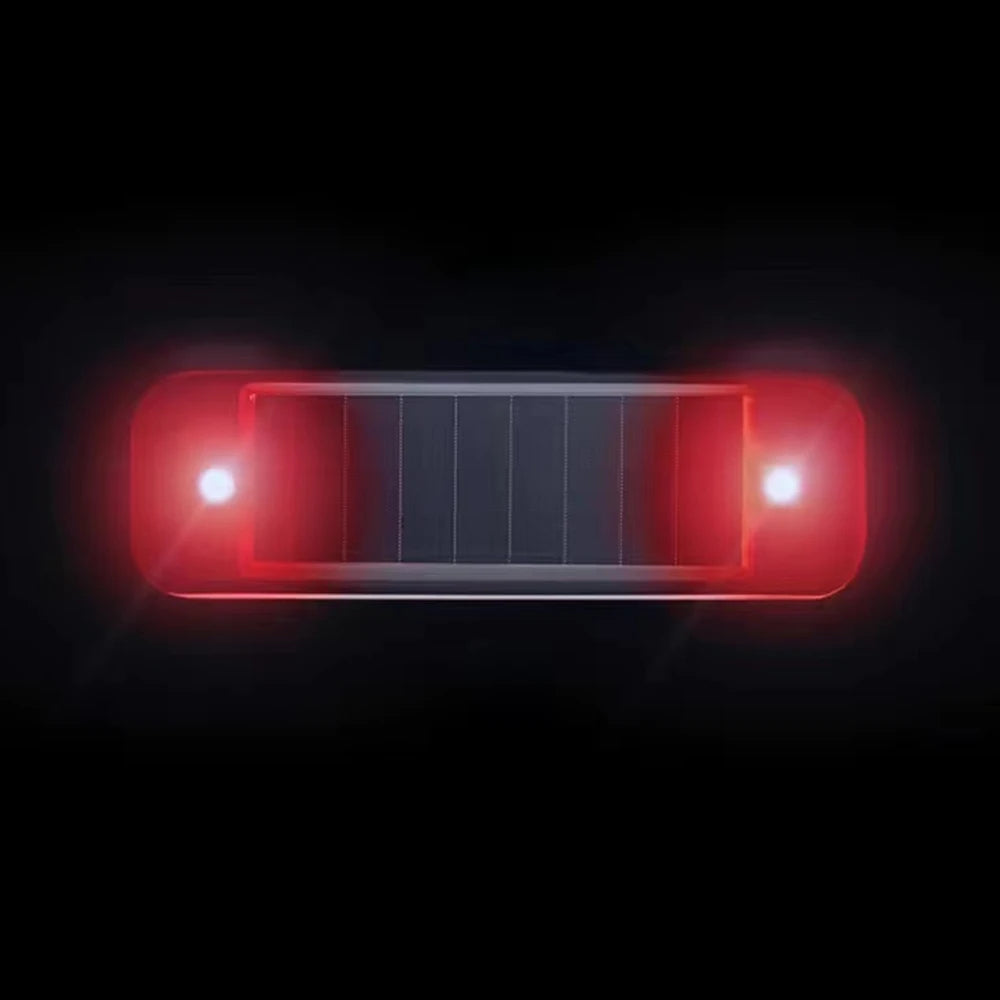 Mini Solar LED Car Warning Light, Wireless Anti-Theft Flashing Lamp, Simulated Dummy Alarm Security Light