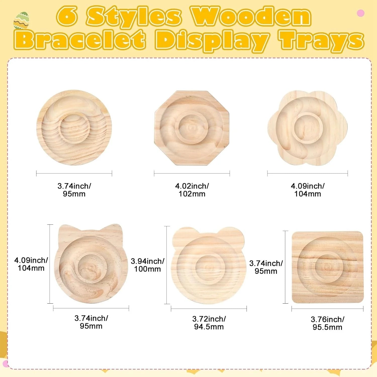 DIY Wooden Bead Board Bracelet Design Board Beading Jewelry Organizer Tray Mats for Jewelry Making and Display