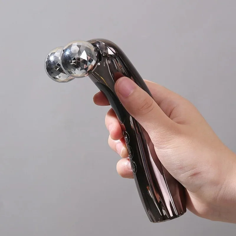 4D Roller Massage Tool Microcurrent Massager Three-dimensional Shaping Facial Neck Skin Beauty Device Handheld Electric  Adults