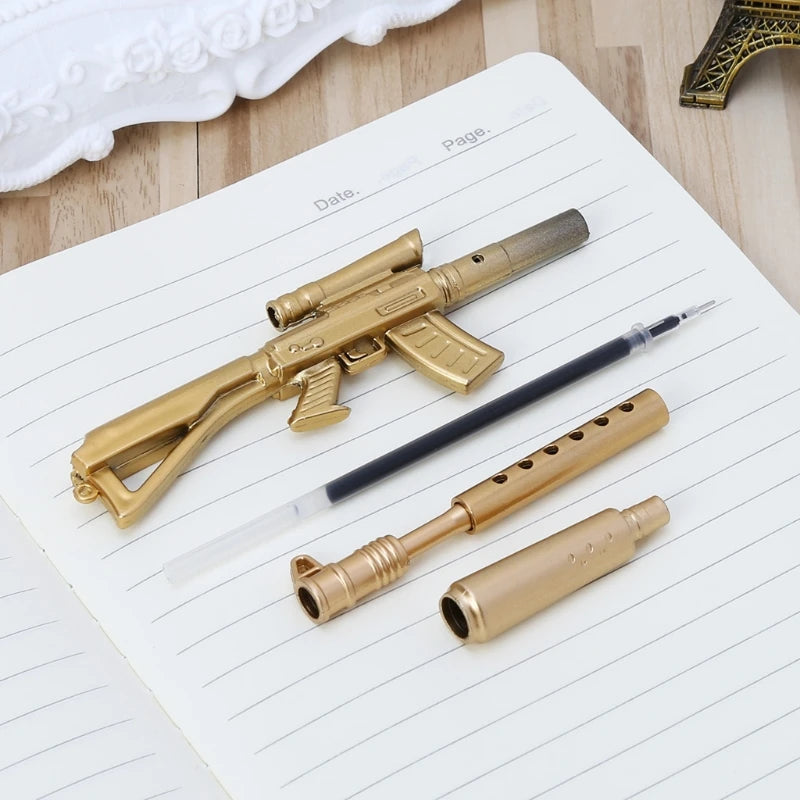 Novelty Gel Pen Gun Ballpoint Pens Office School Supply Stationery Gift
