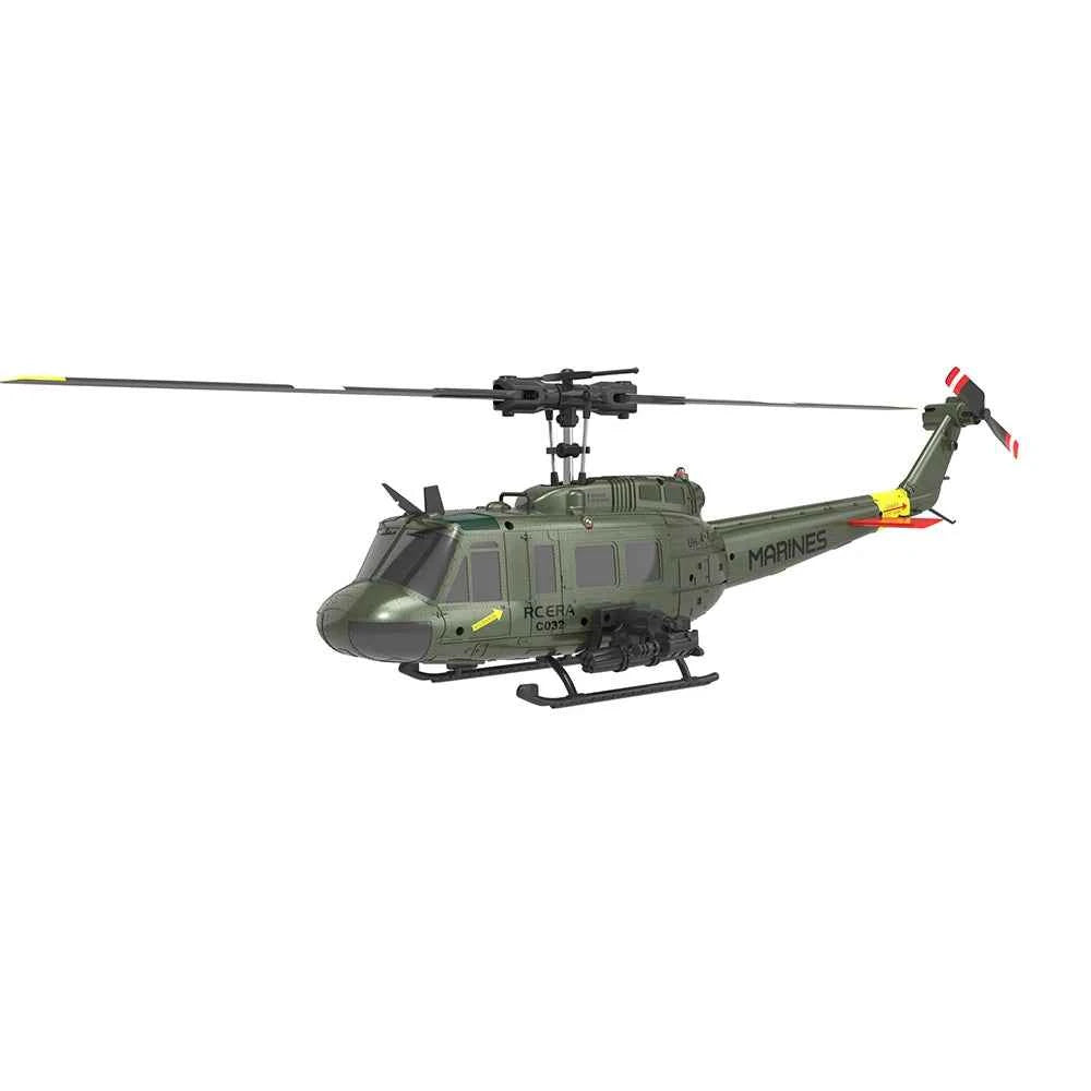 RC ERA RC Helicopter C032 1:48 Scale Huey Helicopter UH-1 6-axis Gyro 6 Channel 3D Brushless Motor Remote Control Aircraft
