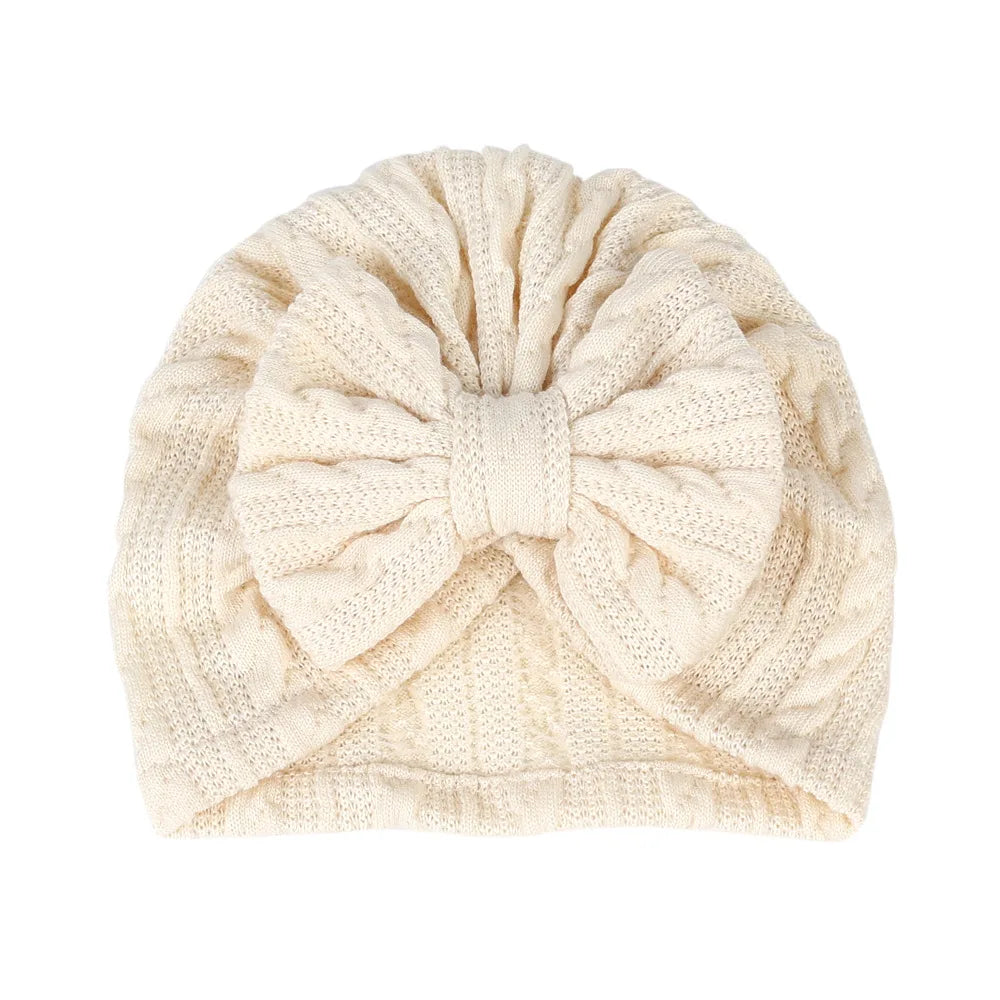 New Baby Hat For Newborn Infant Bows Turban Cap Autumn Winter Soft Baby Girl Bonnet Beanie Headwraps