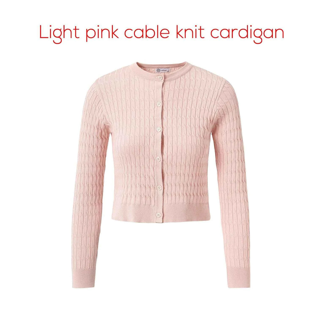 AP SS26 Women Sleeveless Shirt and Cable Knitting Cardigan Clothing