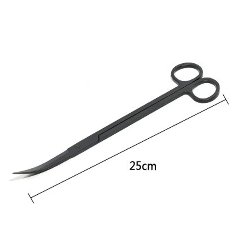 Stainless Steel Aquatic Plants Tools Tweezers for Aquarium Fish Tank Aquascaping Tools Aquarium Tools Scissors Cleaning Tools