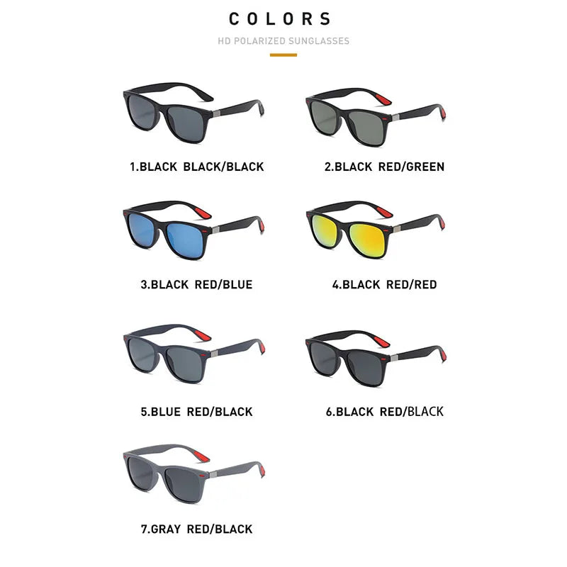 Men’s Polarized Night Driving Glasses PC Frame
