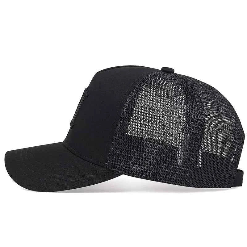 Unisex Gothic Letter Embroidery Baseball Net Caps Spring and Summer Outdoor Adjustable Casual Hats Sunscreen Hat