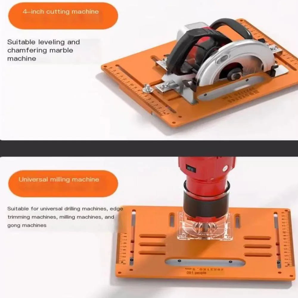 Woodworking Cutting Machine Base Plate Support Wooden Board Bending Cutting Positioning Template Jig Gypsum Board Slotting Tools